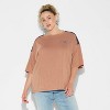 Women's LA Oversized Short Sleeve Graphic T-Shirt - Brown - 2 of 3