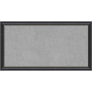 26"x14" Stylish Framed Magnetic Board Black - Amanti Art: Wall Mount, Metal, Office Decor - 1 of 4