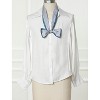 Allegra K Women's Fasion Stripe Skinny Ribbon Scarves Neck Wraps Neckerchief Hairband - 2 of 4