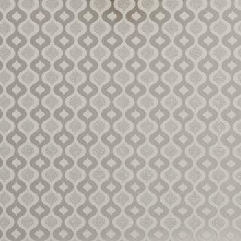 Luxe Ogee White Wallpaper