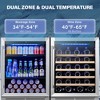 Yeego 48-inch Wide 2-Pack 52 Bottle + 120 Can Built-In Wine Cooler Refrigerator - 4 of 4
