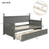 NicBex Twin Size Wood Daybed with 3 Drawers for Bedroom,Living Room,Apartment,No Box Spring Needed - 3 of 4