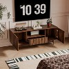 ATJafurn Wood TV Stand with Drawer and  Cabinet, Entertainment Center with Open Shelf , TV Console for Living Room Bedroom and Small Apartment, Walnut - 2 of 4