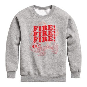 Boys' - Disney - Firefighter Mickey Graphic Long Sleeve Fleece Sweatshirt - 1 of 4