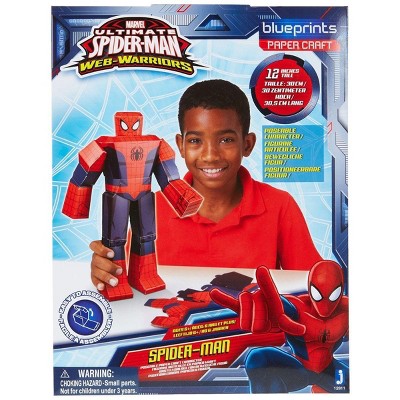 PowerHouse Toys LLC Marvel Blueprint Paper Craft 12" Figure: Spider-Man