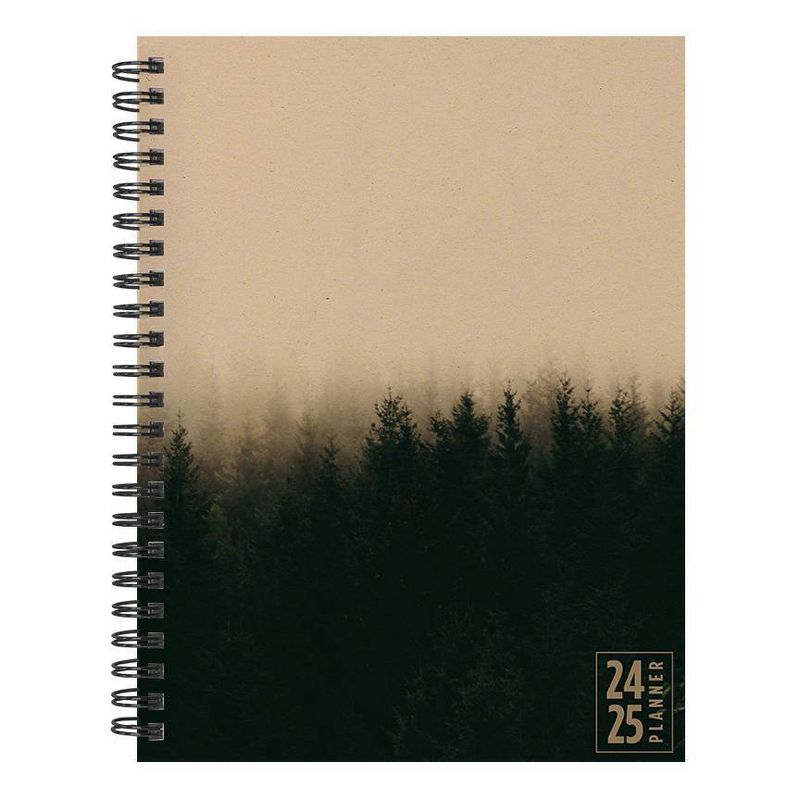 TF Publishing July 2024-June 2025 Weekly/Monthly Planner 8&#34;x6.5&#34; Ombre Woods, 1 of 8