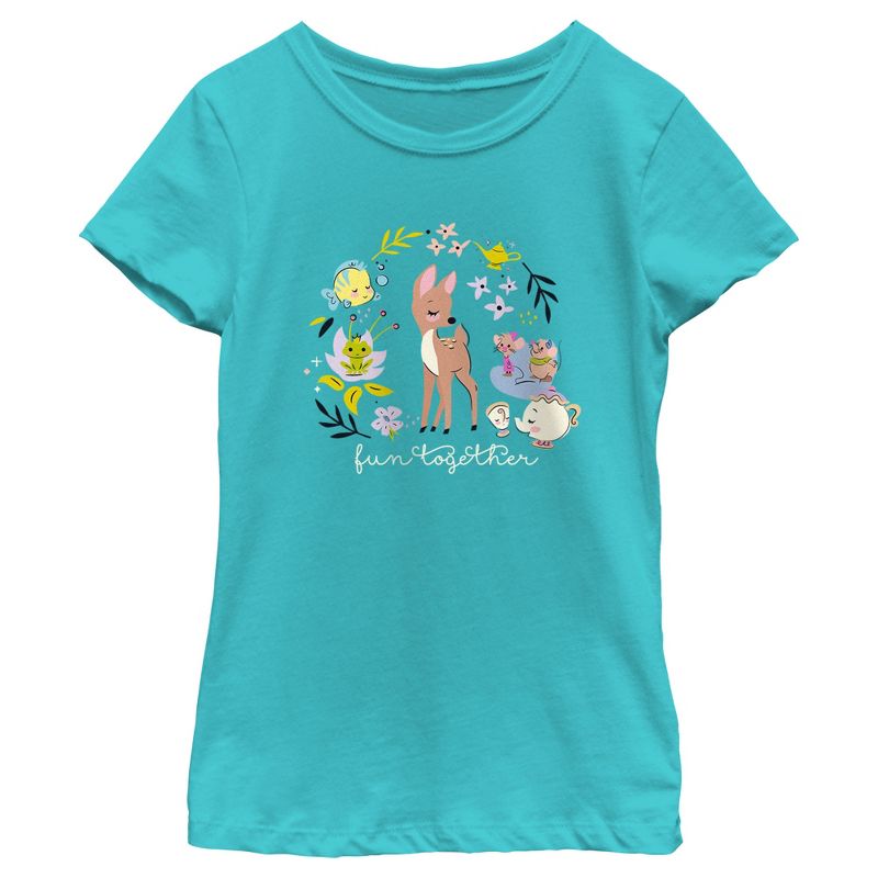 Girl's Disney Fun Together T-Shirt, 1 of 5