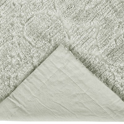 Ashton Sage Cotton Tufted Euro Sham with Medallion Design