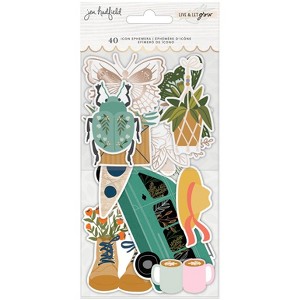 Jen Hadfield Live & Let Grow Ephemera Cardstock Die-Cuts-Icon W/Gold Foil Accents - 1 of 1