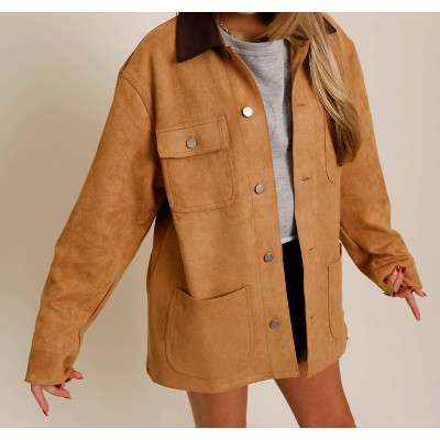 Women's Lottie Suede Chore Coat - Bailey Rose
