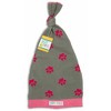 Pavilion Gift Company - Pink and Gray Paws - 0-12 Month Baby Hat - Hats - 4 of 4