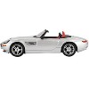 BMW Z8 Roadster Silver Metallic with Red and Black Interior Limited Ed 1/64 Diecast Model Car by Mini GT - 3 of 4