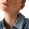 Cuban Chain Link Dangle Chunky Earrings for Women Gold or Silver Stainless Steel - 4 of 4