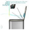 Home Zone Living 13 Gallon Slim Stainless Steel Kitchen Trash Can with CleanAura Odor Control and Soft Close Lid, Silver - 4 of 4