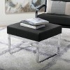 Rectangular Allure Modern Blended Leather Ottoman - Studio Designs Home - 2 of 4