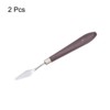 Unique Bargains Stainless Steel Plastic Handle Flexible Polished Palette Knife for Acrylic Painting - 3 of 4