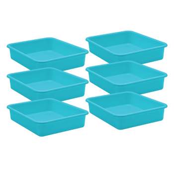 Teacher Created Resources® Teal Large Plastic Letter Tray, Pack of 6