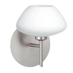 Besa Lighting Peri 1 - Light Wall Light in  Satin Nickel - 1 of 1