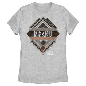 Women's Black Panther: Wakanda Forever M'Baku Ornate Logo T-Shirt - 1 of 3