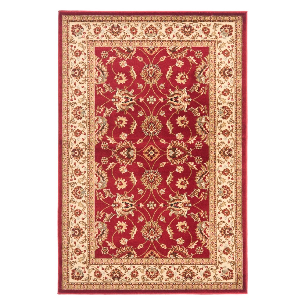 3'3inx5'3in Alisa Floral Area Rug Red/Ivory - Safavieh