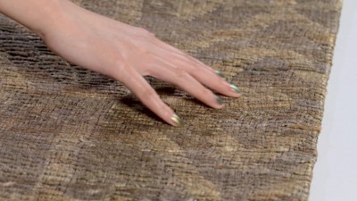 Cape Cod Camel Geometric Handwoven Cotton Area Rug 8' x 10'