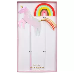 Meri Meri Unicorn & Rainbow Acrylic Cake Toppers (Pack of 2)