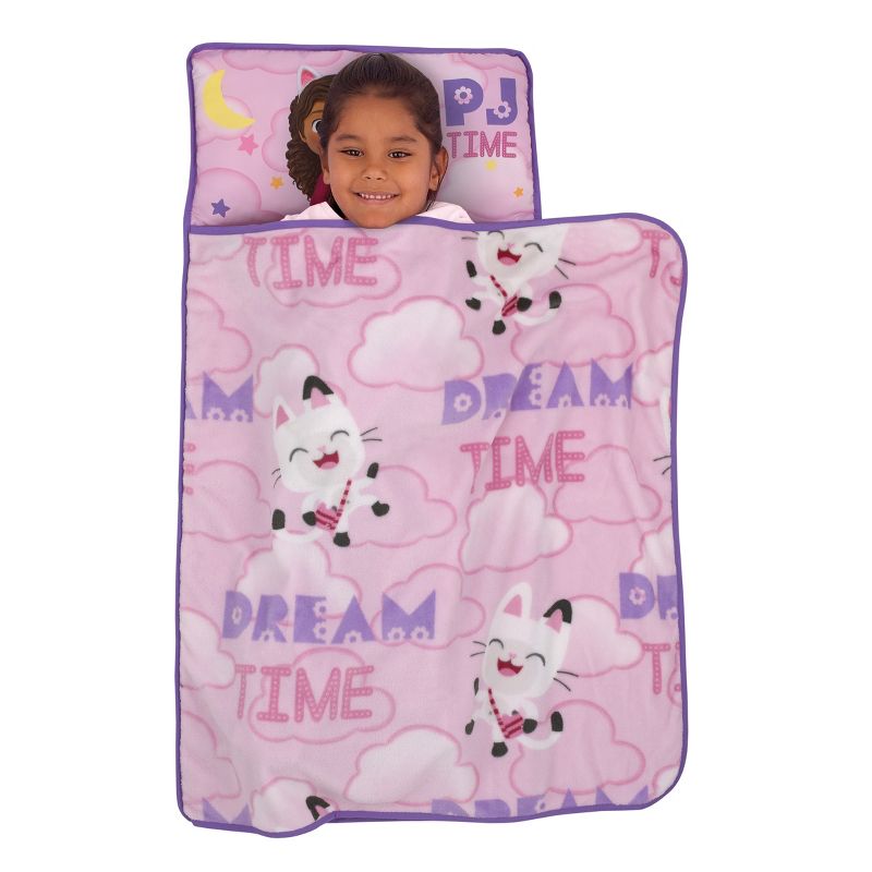 DreamWorks Gabby's Dollhouse Dream It Up Pink and Purple Pandy Paws Toddler Nap Mat, 3 of 8