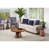 Tuscon End Table Brown - Treasure Trove Accents: Sheesham Wood, Pedestal Base, Circular, 21" Height - 4 of 4