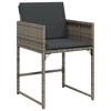 vidaXL Garden Dining Set Grey and brown PE Rattan 8-seater Foldable - 4 of 4