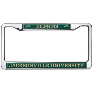 Jacksonville University Mascot Full Size Standard License Plate Metal Frame - 1 of 4
