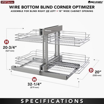 Silver Dual Tier Pullout Shelf Storage Organizer for Cabinets