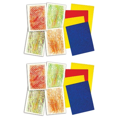 Roylco® Texture Rubbing Plates, 4 Per Pack, 2 Packs