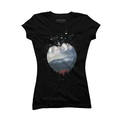 Junior's Design By Humans Happily Lost In The Forest By HappyMelvin T-Shirt