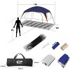 Cesicia 11 x 7 FT Red 6-Person Camping Tents with Top Rainfly, 4 Large Mesh Windows, Double Layer, Easy Set Up, Portable with Carry Bag - 2 of 4
