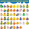 Joyfy 30 Pcs Rubber Ducks, Mini Rubber Duckie Toys for Kids Baby Bath Pool Toys, Christmas & Birthday Gifts, Easter Egg Fillers Party Favors - 2 of 4