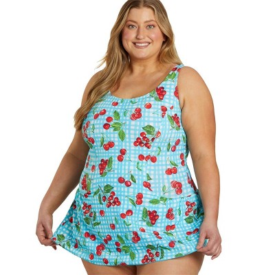 Sporti Plus Size Summer Picnic Swim Dress