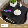 MUUEGM 18" Farmhouse Nightstand| Rustic Wooden End Table with 2 Drawers and Charging Station - 4 of 4