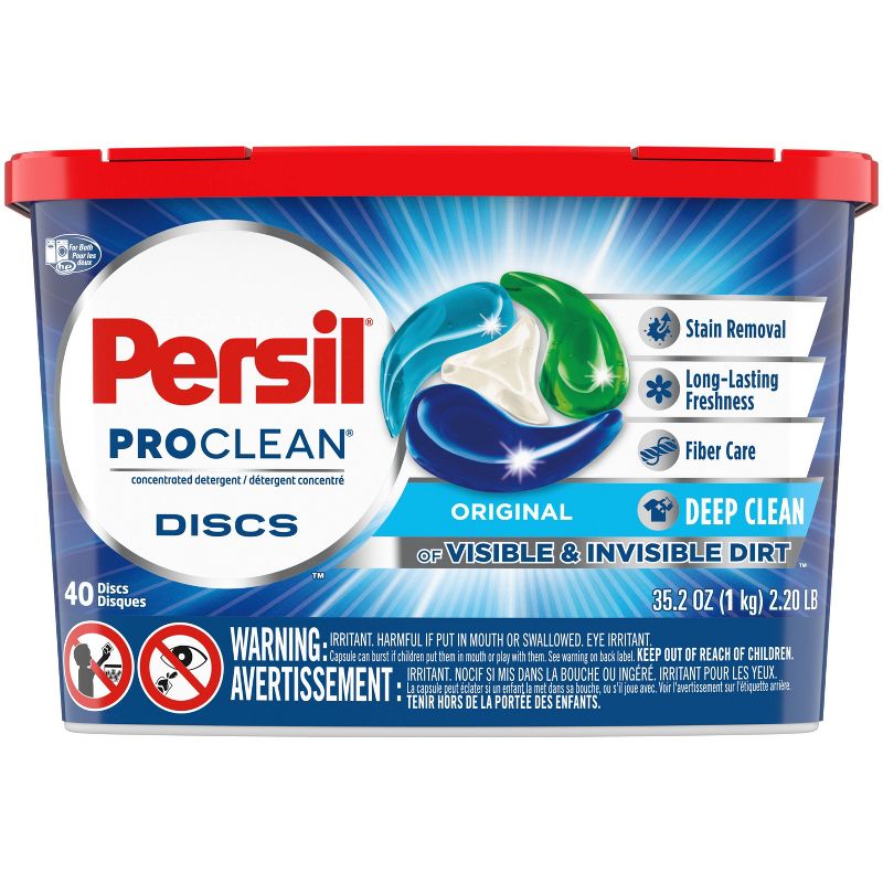 Persil Discs Laundry Detergent Pacs Original - 40ct/35.2oz, 2 of 11