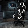 Flash Furniture Black Gaming Desk And Black Footrest Reclining Gaming ...