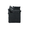 Modern 2-Seater Corduroy Sofa, Slipcovered Deep Seat Couch with Removable Covers with 300lb Capacity, Convertible for Small Spaces - 4 of 4