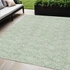 Mint Green Artichoke Green And Ivory Geometric Washable Indoor Outdoor Area Rug - 2 of 4