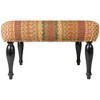 Mark & Day Burgkirchen 18"H x 31"W x 31"D Bohemian/Global Camel Ottoman - 4 of 4