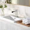 Cobbe Single Handle Bathroom Sink Faucet for Vanity Single-Hole with Pop-Up Drain Bathroom Faucet  Brushed Nickel - 2 of 4
