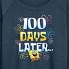 Women's - SpongeBob SquarePants - 100 Days Later Lightweight French Terry Wide Neck Long Sleeve Shirt - 2 of 4