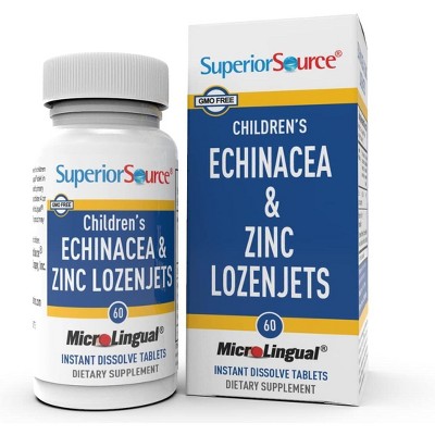 Superior Source Children’s Echinacea & Zinc Lozenjets – Peppermint Flavor, 60 Ct