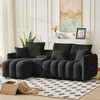 91.7" Premium Teddy Fabric L-Shaped Sectional Sofas with Console, USB Charger, Cup Holder & Storage ¨C Modern Indoor Furniture for Living Room - 2 of 4
