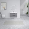 NicBex Floating Bathroom Vanity with Ceramic Sink,Modern Bathroom Sink Vanity with 2 Drawers,24/30 inch Bathroom Sink Cabinet for Bathroom,Brown/Gray - 2 of 4