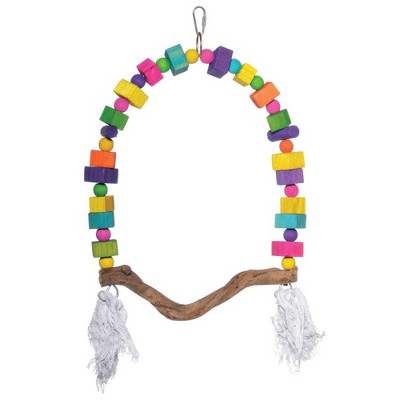 Prevue Pet Products BPV62681 Bodacious Bites Wood Bird Toy, Swing