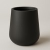 LeisureMod Orchid Fiberstone Decorative Round Planter Pot with Drainage Holes, Weather-Resistant for Indoor/Outdoor Use - 4 of 4