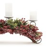 Pine and Berry Centerpiece Candle Holder 31"L - 2 of 3